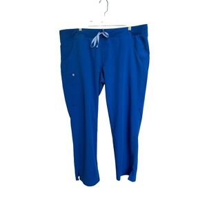 Figs Kade Cargo Scrub Healthcare Pants Royal Blue PO 1802 Size XXL Petite